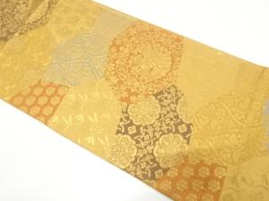 切りばめ風　名物裂織り出し　袋帯